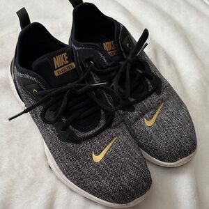 Nike Flex TR9 Black and Gold Athletic Shoes